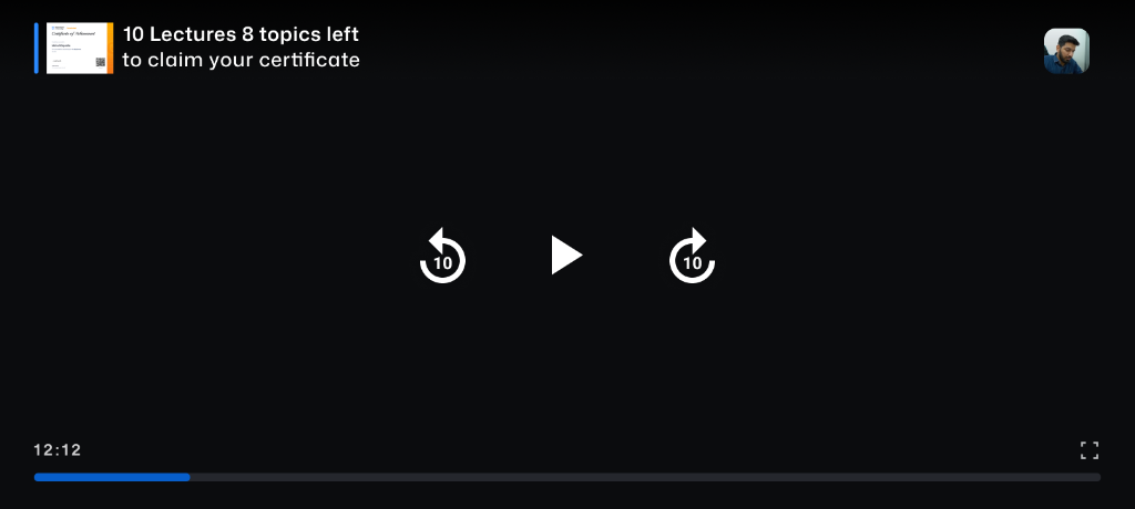 Certificate Progress Experiment